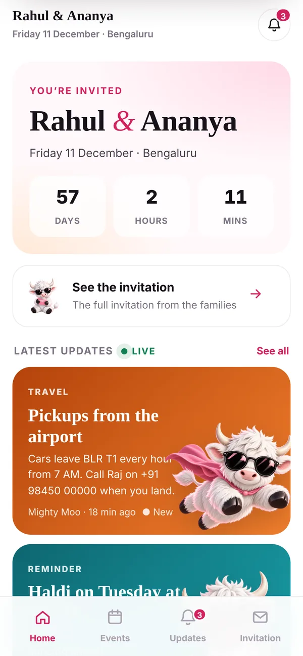 Guest app home